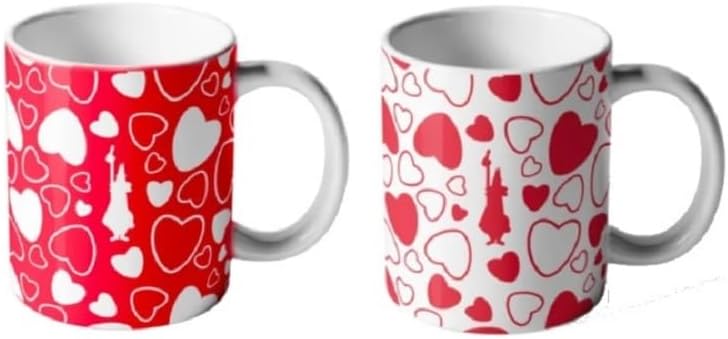 Bialetti - Kalp Desenli 2'Li Kupa Seti