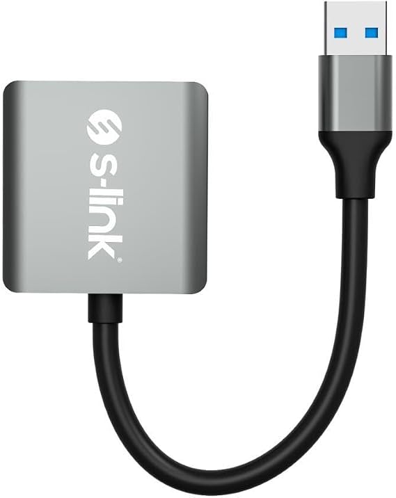 S-link SL-CR21 Type C ve USB3.0 SD/Micro SD 110m/S Hızlı 2 in 1 Metal Kart Okuyucu