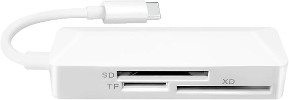 Mini Memory Card Reader 3 in 1 Card Reader USB C Card Reader TFSD XD 3 in 1 Carder Reader for Laptop Phone Tablet