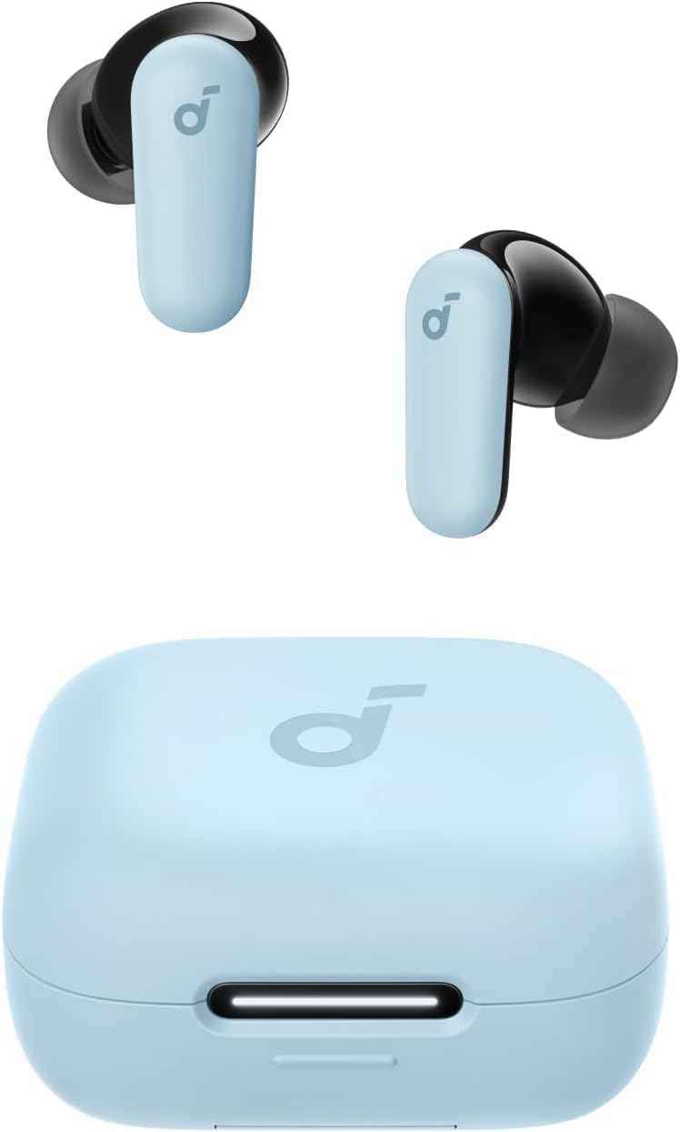 soundcore P30i by Anker Noise Cancelling Earbuds, Strong and Smart Noise Cancelling, Powerful Bass, 45H Playtime, 2-in-1 Case and Phone Stand, IP54, Wireless Earbuds, Bluetooth 5.4, App Control