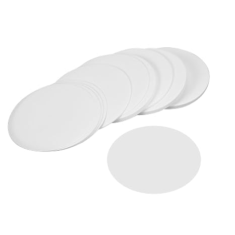 100 Sheet Laboratory Filter Paper 15 cm, Round Laboratory Filter Paper, Laboratory Media Filter Paper, Qualitative Filter Papers, Medium Speed Flow Filter Papers, for Filter Experiment, Oil Test