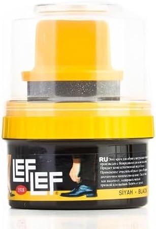 Nuri LefLef Pratik Cilalı Krem Ayakkabı Bakım Boyası 60 ml (Siyah)