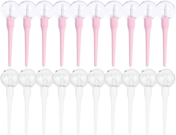 DOITOOL 20pcs 8ml Lightweight Plastic Lip Gloss Tubes with Lollipop Shape for DIY Lip Balm and Oil Small Empty Gloss Containers for Travel and Makeup Projects Random Color