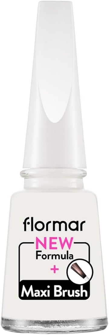 Flormar Klasik Parlak Bitişli Yüksek Pigmentli Oje - Nail Enamel- 319 Whıte Dance New- 8682536035880