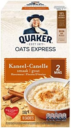 Oatmeal with Cinnamon | Quaker | Oatmeal Cinnamon 10 x 33g | Total Weight 330 Grams