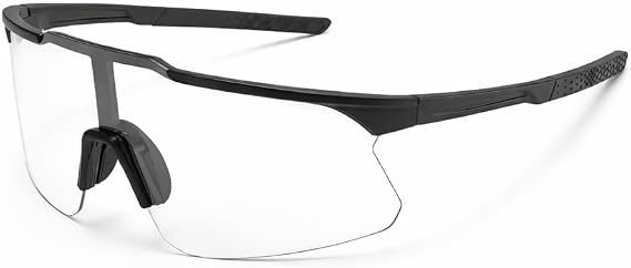 Polarised Cycling Sunglasses with UV400 Protection for Men & Women - Lightweight TR90 Frame, Adjustable Silicone Nose Pads, Anti-Slip Temples