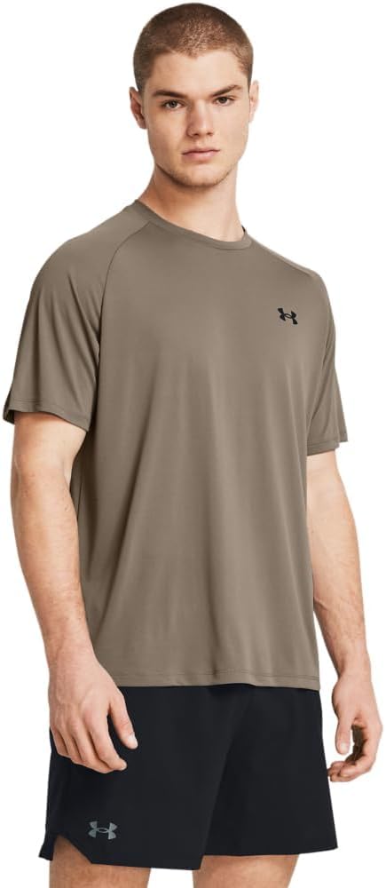 Under Armour Men's Tech 2.0 Short-Sleeve T-Shirt Shirt (200) Taupe Dusk/Black XX-Large
