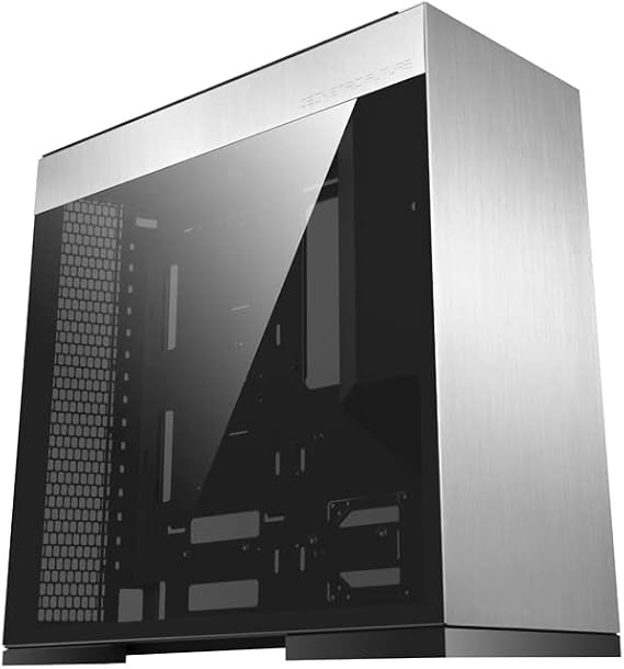 Geometric Future M8 Dharma Mid Tower E-ATX/ATX Game Case, Aluminum/Glass/1.0mm Steel, Vertical Air Tunnel Design, Support Type C, 420/360 Radiator, Vertical GPU Mount, GEO-M8-DHA PC Case Only