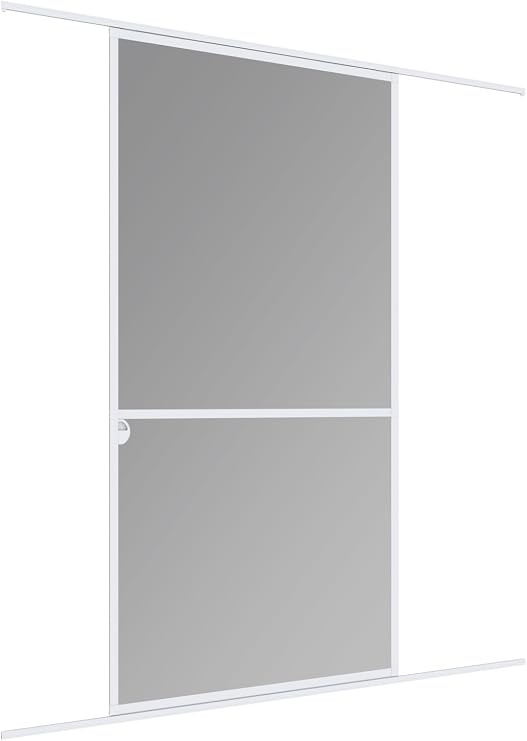 Windhager Insect Protection Expert Sliding Door Fly Screen Aluminium Frame for Doors 120 x 240 cm White 04317