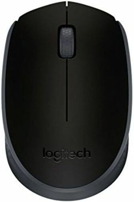 Logitech M171 Kablosuz Mouse, PC, Mac, Dizüstü Bilgisayar için, 2,4 GHz, USB Mini Alıcılı, Optik İzleme, 12 Aylık Pil Ömrü, Sağ ve Sol Elle Kullanıma Uygun, Siyah