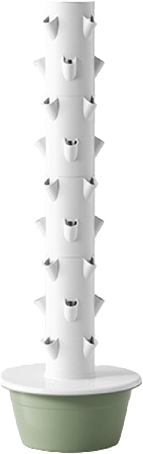 Hydroponic Tower Aeroponic Tower Hydroponics Growing System Kit Tower Vertical Hydroponic Garden Tower Green and Healthy Suitable for Hydroponic Gardening Enthusiasts,green-9-Layers