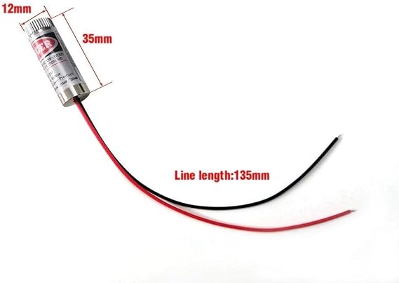 Robodünya 12Mm 650Nm 5Mw Kırmızı Çapraz Kafalı Lazer(Dc 3-5V)