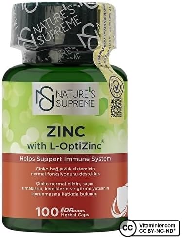 Nature's Supreme Zinc 15 Mg 100 Capsule AROMA-FREE Color