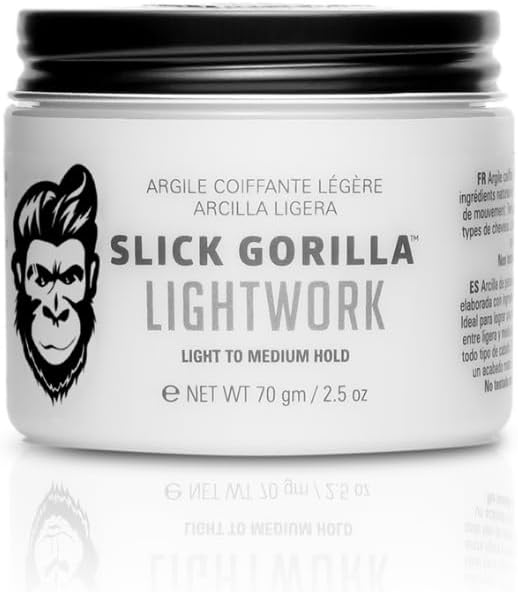 Slick Gorilla Lightwork Matte Wax for Men, Flexible Fixation, 70 g