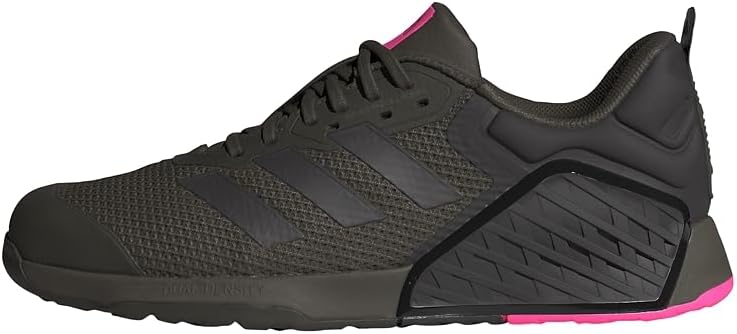 adidas Unisex Dropset 3 Training Shoes Shadow Olive/Core Black/Lucid Pink 40 2/3