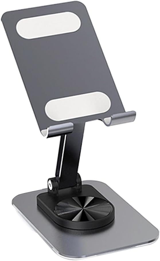 Telefon Standı Çok Yönlü 360° Dönebilen Metal Gövdeli Ayarlanabilir ve Katlanabilir Masa Üstü Kullanımı İçin Tüm Telefonlara Uyumlu