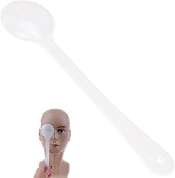 Sanfly Handheld Eye Occluder Frosted Professional Translucent Eye Occluder Plastic Eye Instruments for Vision Test Equipment