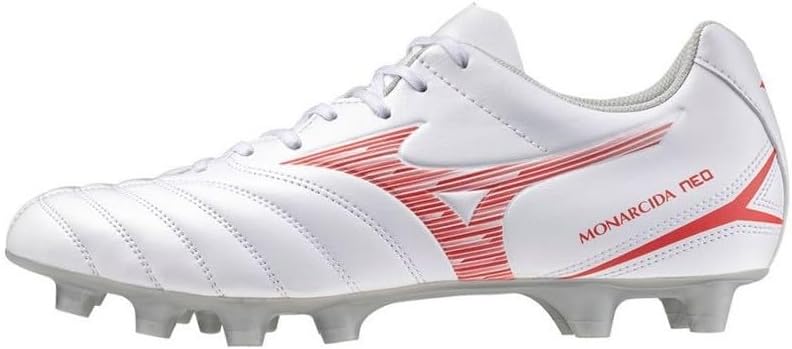 Mizuno Shoe Monarcida Neo Select MD, 60 white bright red, 10 UK