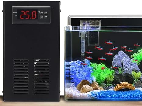 Aquarium Chiller, Aquarium Cooler Heater System Water Cooler Aquarium Chiller Constant Temperature Cooling System for Aquarium Aquarium Aquarium Aquarium Chiller Constant Temperature 10 ~ 40 ℃