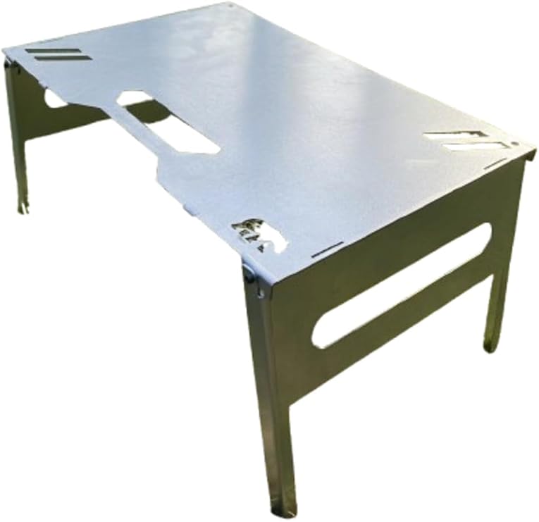 Kamp Ayısı UniBase Modüler Katlanır Kamp Masası, 2 mm Galvaniz Çelik, Çantalı, Siyah