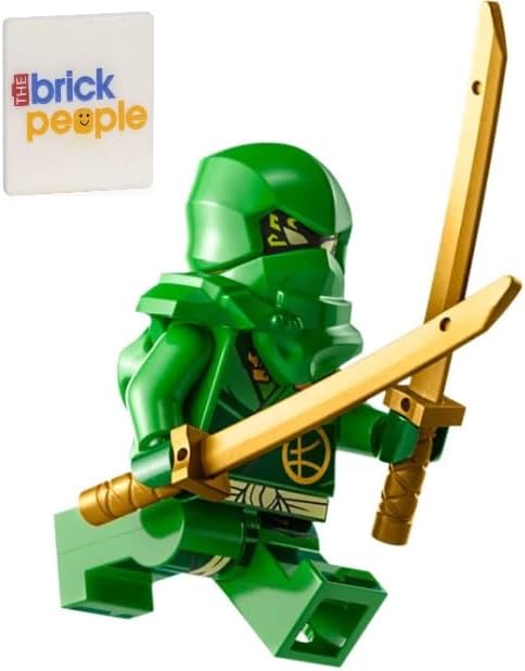 LEGO Ninjago Dragons Rising: Lloyd Garmadon Minfigure with Dual Swords - Green Ninja Ages 6+
