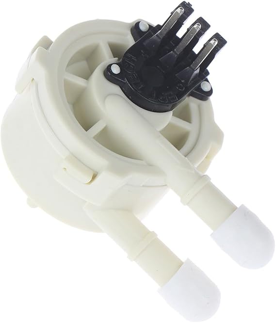Water Flow Sensor, 75-570ml/min Flowmeter with 6mm Hose Barb, Hall Effect for Liquid Control, White
