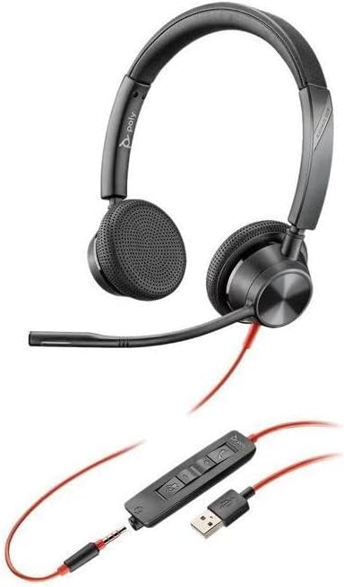 Plantronics Poly Blackwire 3325 Microsoft USB-A ve 3,5 mm Kablolu Kulaklık - 214016-101