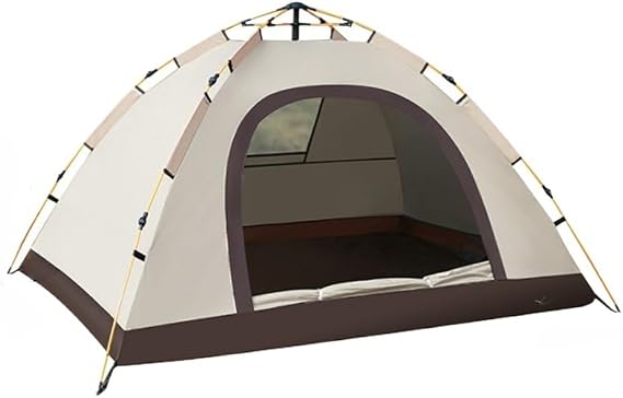 One-touch Tent for 3 to 4 People, Double Layer, Easy Setup, Lightweight, Windproof, Waterproof, UV Protection, Camping Equipment, Camping, Insect Repellent, Mesh Window, Hiking, Mountain Climbing