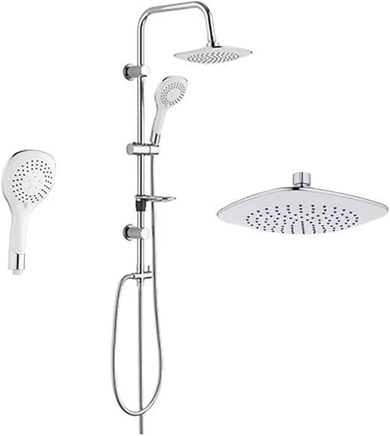 Krom Tepe Yağmurlama Duş Seti (Banyo Bataryası Dahil Değildir) (Bianco Duş Seti)
