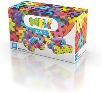 Meli 67211 Basic 50 yaratıcı oyuncak, renkli, parça
