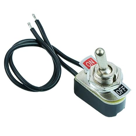On-Off Prewired Toggle Switch SPST 6A Hobby DIY Electronics Electrical