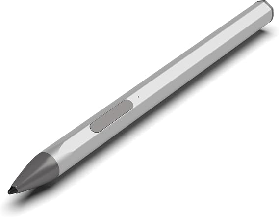 Stylus Pen for HP EliteBook x360 G6/G5/G4/G3/G2, HP Elite x2 G4/1013 G3/1012 G2/1012 G1, HP ProBook G1/G2, HP Pavilion x2 12-b0xx/b1xx, HP Spectre x2 12-a0xx, AES 1.0 Aactive Pencil,Silver