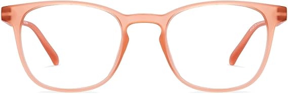 HUSTLR Lenskart Zero Power Bluecut & Anti-Glare Computer Glasses Square Edge Known on Shark Tank for Men and Women, Medium, LB E14058-W