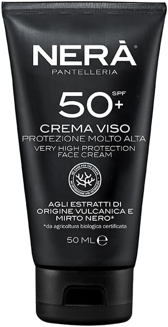 NERA SPF 50 Sunscreen Face Cream – High UVA & UVB Protection, Hydrates & Nourishes Skin with Shea Butter, Vitamin E & Black Myrtle Extract, Water-Resistant & Non-Greasy, Dermatologically Tested, 50ml