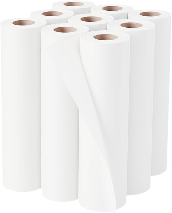 3 x Couch Rolls 50cm White | Embossed, Perforated | 2-Ply Pure Cellulose Paper | Hygiene Rolls for Massage, Beauty Bed, Medical Use | 20" x 40m | Supreme Choice