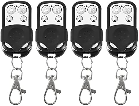 4pcs Universal Cloning Wireless Remote Control Key Fob for Car Garage Door Gate 433.92mhz for gate remote