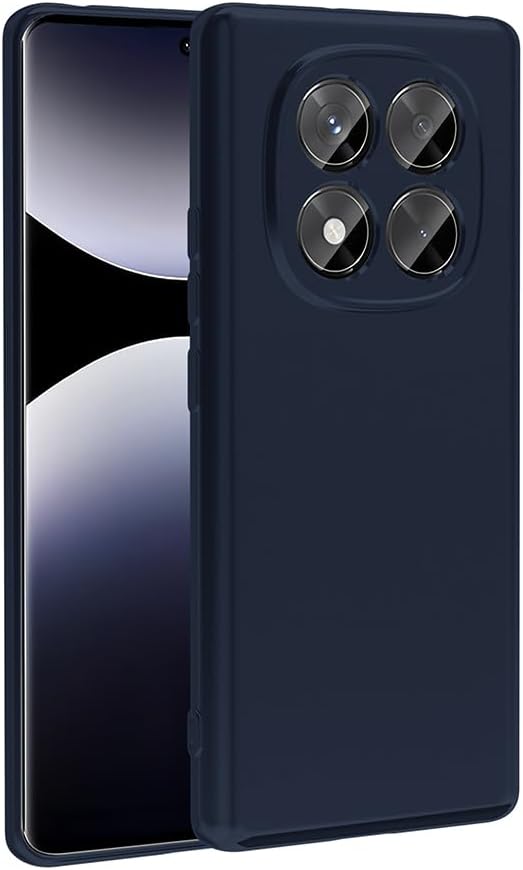 Zore Xiaomi ile uyumlu Redmi Note 14 Pro 4G Kılıf Zore Premier Silikon Kapak Lacivert