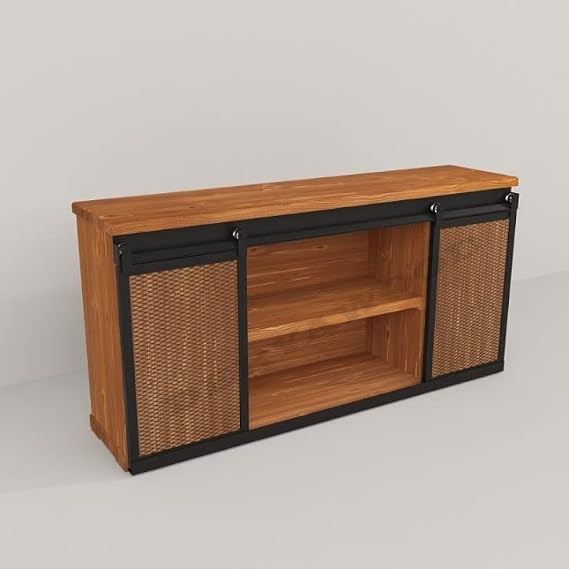 Deryawood Masif Ahşap Sürgülü Konsol (43cm120cm90cm YÜKSELİK)