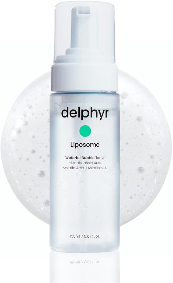 Liposome Waterful Bubble Toner, Moisturising Foam Tonic for Sensitive Skin with Asian Centella TECA, Korean Skin Care for Problem Skin (5.07fl.oz, 150 ml)