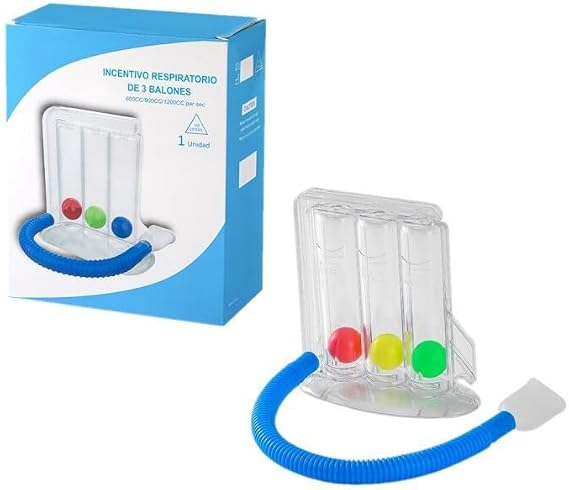 Lung Trainer Incentive Spirometer Breathing Exercise Device For