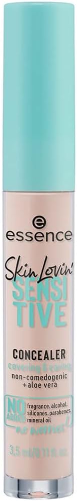 Essence SKIN Lovin' SENSITIVE Concealer, Hydrate/Moisturize, Soothing, for Sensitive Eyes/Skin, Natural (3 ml)