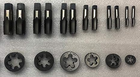 Bsp/bspp 英国標準パイプ タップ&ダイセット - 18ピース