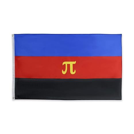 FLAGLINK Polyamory Pride Flag- 3x5 Fts - LGBTQIA Polyamorous Open Multiple Relationships Pi Gender Rainbow Banner