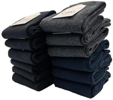 SOCKS Basic 12 Çift Erkek Pamuklu Düz Renk Soket Çorap SİYAH LACİVERT FÜME -1