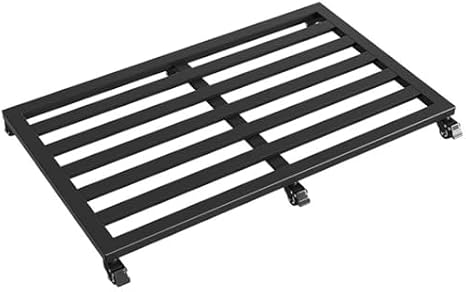 Generic Tekerlekli Bitki Standı, Sağlam Çiçek Arabası, Akvaryumlar ve Bitkiler için Büyük Mobil Raf (60 x 80 cm) Kolay Hareketlilik için Çıkarılabilir Metal Destekler