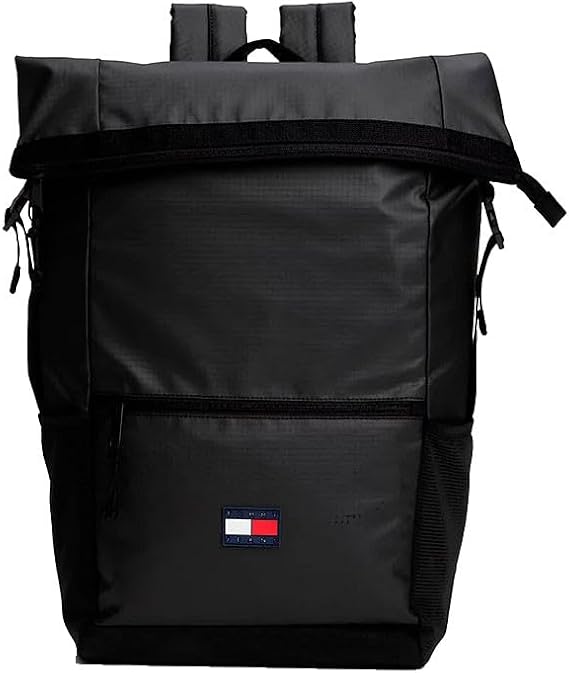 Tommy Hilfiger TJM DAILY TECH ROLL TOP BACKPACK Erkek Sırt Çantası Black OS