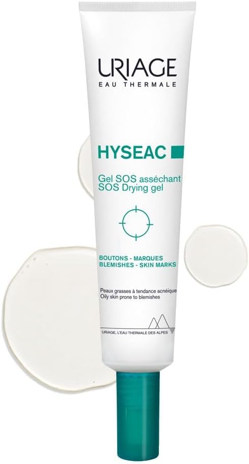 Uriage Hyseac SOS Drying Gel with 5.7% AHA & BHA – Dries, Purifies and Reduces Blemishes – Visible Efficiency in 4H – For Pimples and Blemishes – Invisible and Protective Patch Effect.