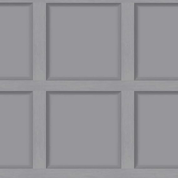 Grey Wood Panel Effect Wallpaper Modern Contemporary