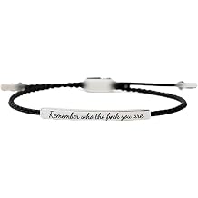 Remember Who The You Are Motivational Strength Bracelet Strength Bracelet For Women Adjustable Handmade Hand