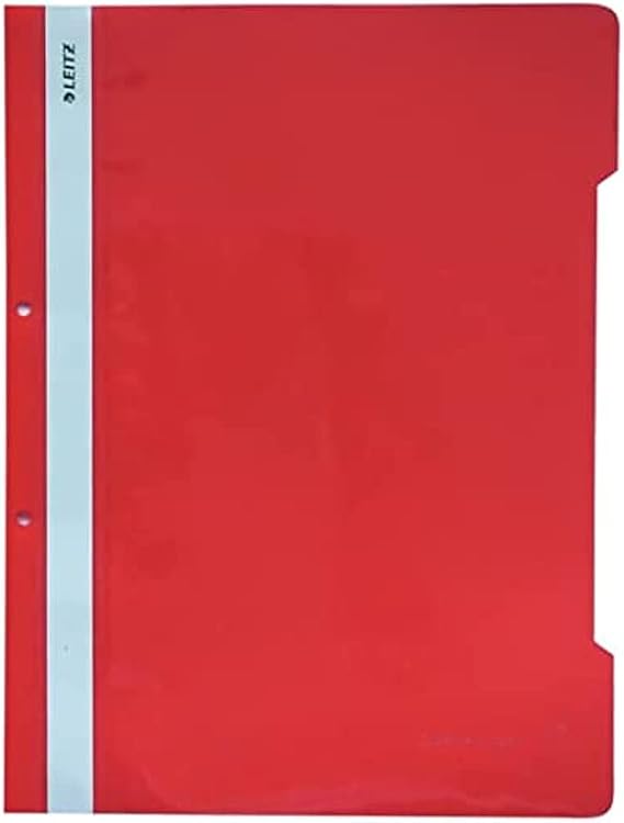 Leitz 41891020 Telli Dosya, Açık Kırmızı, 50'li